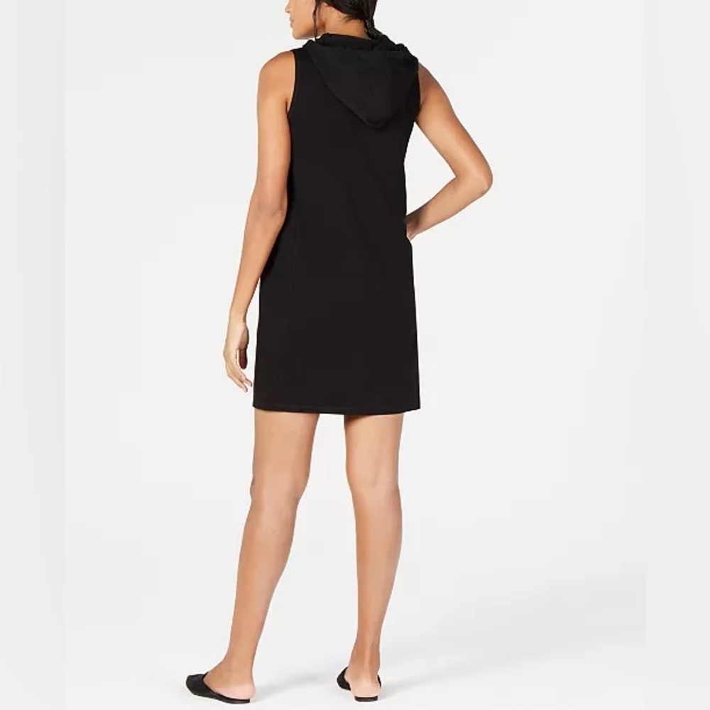 Eileen Fisher Sleeveless Hooded Dress Size Medium - Picture 2 of 7